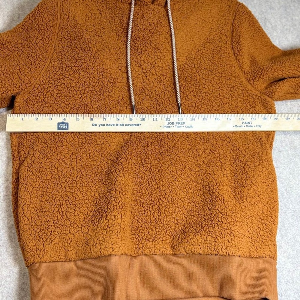 Athleta Tugga Sherpa Hoodie Womens Small Brown Polyester‎ Fleece Pullover Cozy - Picture 5 of 10